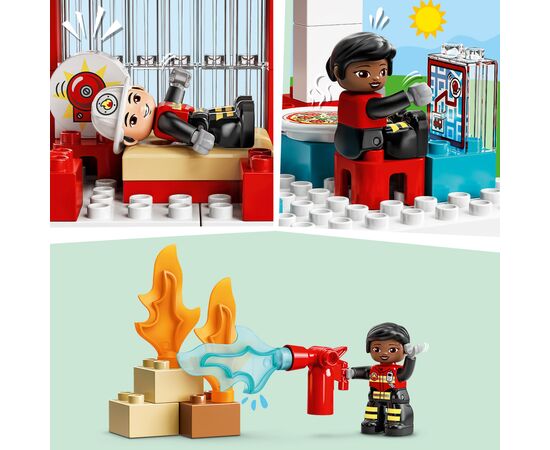 Конструктор LEGO DUPLO Town Пожарная часть и вертолет 117 деталей (10970), изображение 5 Конструктор LEGO DUPLO Town Пожарная часть и вертолет 117 деталей (10970), изображение 5