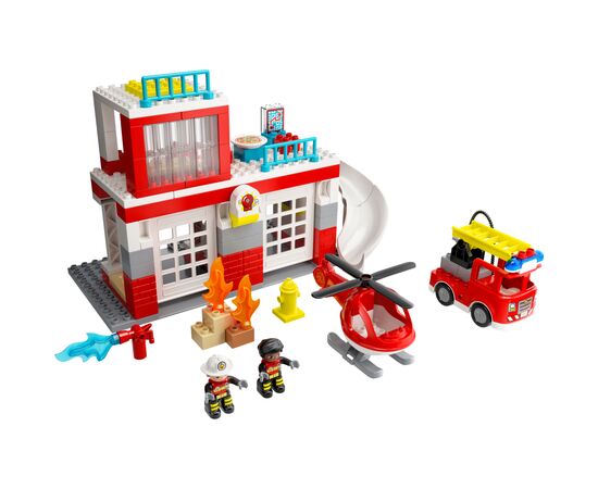 Конструктор LEGO DUPLO Town Пожарная часть и вертолет 117 деталей (10970), изображение 8 Конструктор LEGO DUPLO Town Пожарная часть и вертолет 117 деталей (10970), изображение 8
