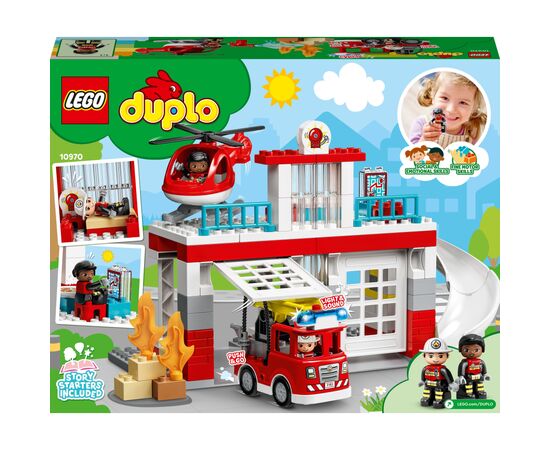 Конструктор LEGO DUPLO Town Пожарная часть и вертолет 117 деталей (10970), изображение 9 Конструктор LEGO DUPLO Town Пожарная часть и вертолет 117 деталей (10970), изображение 9