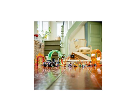 Конструктор LEGO City Stuntz Двойная петля каскадерской арены 598 деталей (60339), изображение 4 Конструктор LEGO City Stuntz Двойная петля каскадерской арены 598 деталей (60339), изображение 4