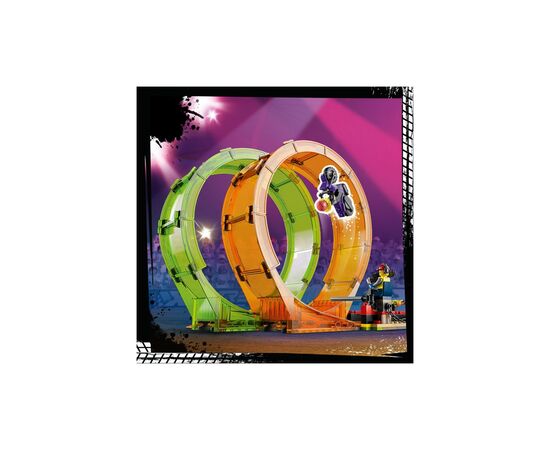 Конструктор LEGO City Stuntz Двойная петля каскадерской арены 598 деталей (60339), изображение 5 Конструктор LEGO City Stuntz Двойная петля каскадерской арены 598 деталей (60339), изображение 5