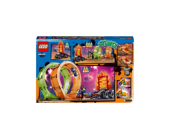 Конструктор LEGO City Stuntz Двойная петля каскадерской арены 598 деталей (60339), изображение 9 Конструктор LEGO City Stuntz Двойная петля каскадерской арены 598 деталей (60339), изображение 9