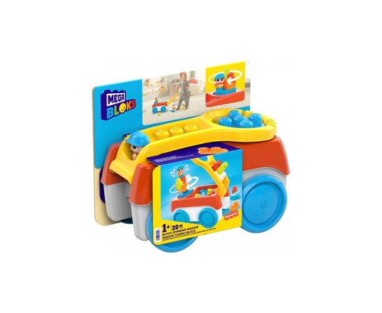 Конструктор Mega Bloks Тележка-каталка Конструктор на колесах (HHN00)