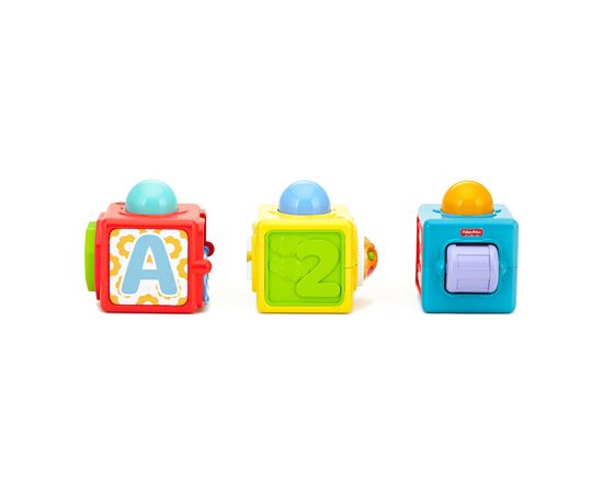Кубики Fisher-Price Кубики, движущиеся "Яркие" (DHW15), изображение 4 Кубики Fisher-Price Кубики, движущиеся "Яркие" (DHW15), изображение 4