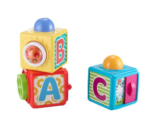 Кубики Fisher-Price Кубики, движущиеся "Яркие" (DHW15), изображение 5 Кубики Fisher-Price Кубики, движущиеся "Яркие" (DHW15), изображение 5