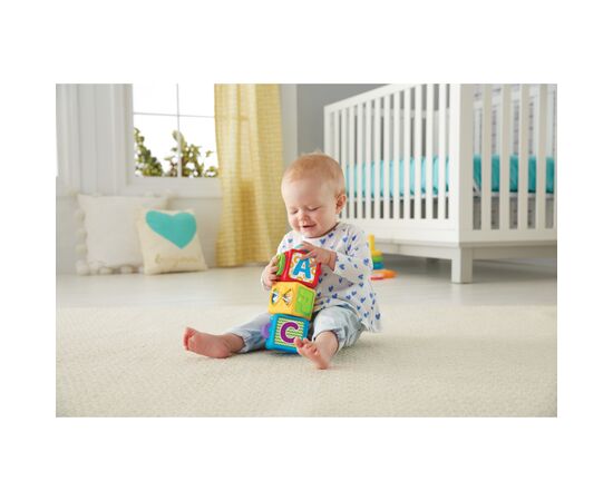 Кубики Fisher-Price Кубики, движущиеся "Яркие" (DHW15), изображение 7 Кубики Fisher-Price Кубики, движущиеся "Яркие" (DHW15), изображение 7