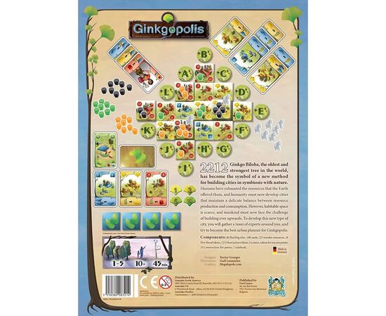 Настольная игра Pearl Games Ginkgopolis (Гинкгополис) англ. (3558380083214), изображение 5 Настольная игра Pearl Games Ginkgopolis (Гинкгополис) англ. (3558380083214), изображение 5