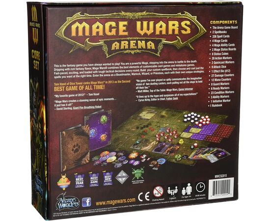 Настольная игра Arcane Wonders Mage Wars Arena - Core Set англ. (853211004141), изображение 4 Настольная игра Arcane Wonders Mage Wars Arena - Core Set англ. (853211004141), изображение 4