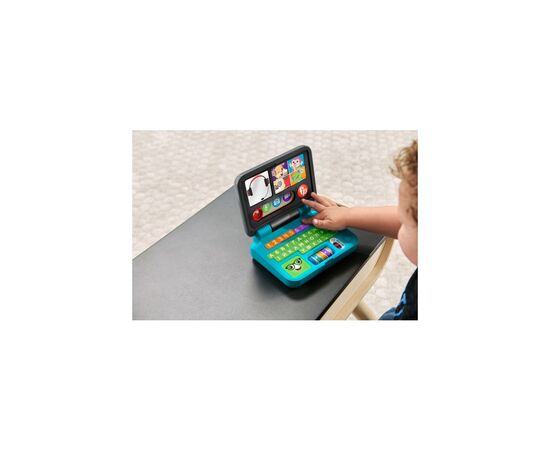 Развивающая игрушка Fisher-Price Ноутбук "Веселое общение" (укр.) (HHH09), изображение 2 Развивающая игрушка Fisher-Price Ноутбук "Веселое общение" (укр.) (HHH09), изображение 2