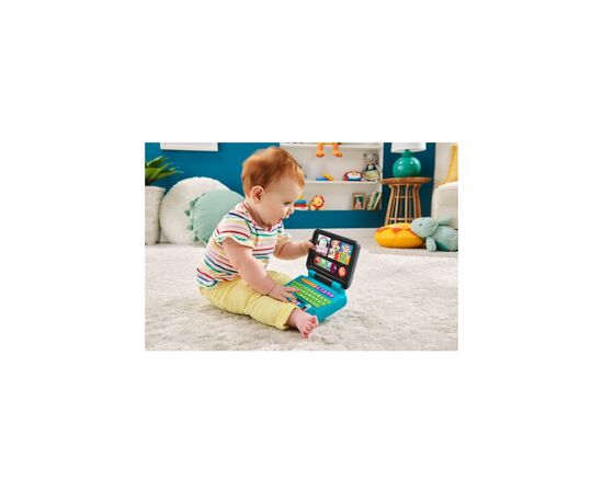 Развивающая игрушка Fisher-Price Ноутбук "Веселое общение" (укр.) (HHH09), изображение 3 Развивающая игрушка Fisher-Price Ноутбук "Веселое общение" (укр.) (HHH09), изображение 3