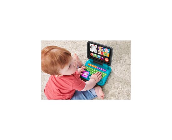 Развивающая игрушка Fisher-Price Ноутбук "Веселое общение" (укр.) (HHH09), изображение 4 Развивающая игрушка Fisher-Price Ноутбук "Веселое общение" (укр.) (HHH09), изображение 4