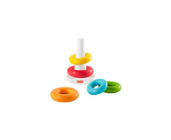 Развивающая игрушка Fisher-Price Пирамидка из эко-материалов (GRF09), изображение 2 Развивающая игрушка Fisher-Price Пирамидка из эко-материалов (GRF09), изображение 2