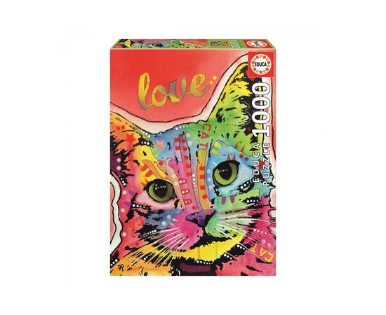 Пазл Educa Tilt Cat Love, Дин Руссо 1000 элементов (6337235)