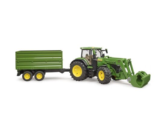 Спецтехника Bruder трактор John Deere 7R 350 с погрузчиком и прицепом (03155), изображение 8 Спецтехника Bruder трактор John Deere 7R 350 с погрузчиком и прицепом (03155), изображение 8