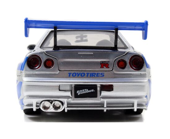 Машина Jada металлическая Форсаж Ниссан Скайлайн BNR-34 2002 1:24 (253203044), изображение 6 Машина Jada металлическая Форсаж Ниссан Скайлайн BNR-34 2002 1:24 (253203044), изображение 6