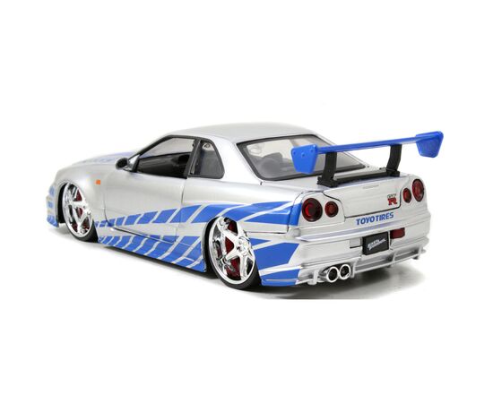 Машина Jada металлическая Форсаж Ниссан Скайлайн BNR-34 2002 1:24 (253203044), изображение 7 Машина Jada металлическая Форсаж Ниссан Скайлайн BNR-34 2002 1:24 (253203044), изображение 7