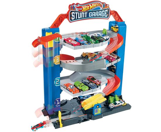 Автотрек Hot Wheels Чотирьохповерховий гараж для машинок (GNL70), зображення 2 Автотрек Hot Wheels Чотирьохповерховий гараж для машинок (GNL70), зображення 2