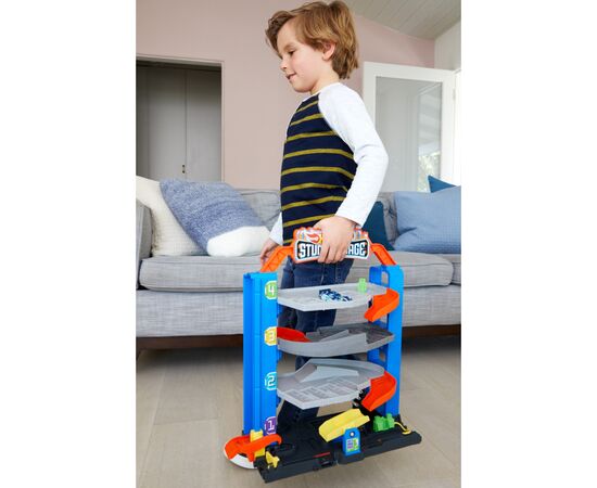 Автотрек Hot Wheels Чотирьохповерховий гараж для машинок (GNL70), зображення 8 Автотрек Hot Wheels Чотирьохповерховий гараж для машинок (GNL70), зображення 8