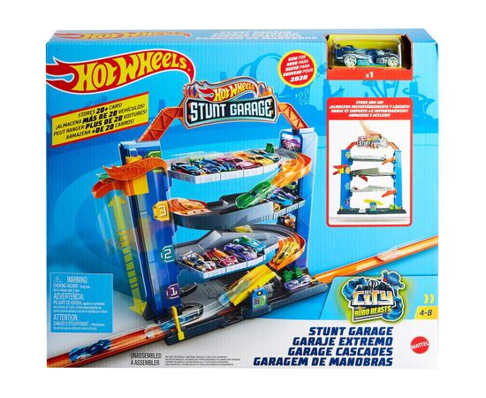 Автотрек Hot Wheels Четырехэтажный гараж для машинок (GNL70)