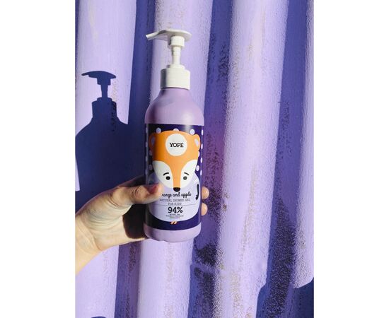 Детский гель для душа Yope Orange & Apple, 400мл (5900168908338), изображение 3 Детский гель для душа Yope Orange & Apple, 400мл (5900168908338), изображение 3