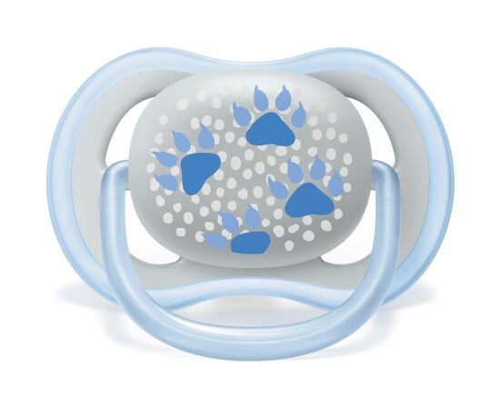 Пустышка Philips AVENT Ultra Air с декором для мальчиков 6-18 мес. 2 шт. (SCF085/03), изображение 4 Пустышка Philips AVENT Ultra Air с декором для мальчиков 6-18 мес. 2 шт. (SCF085/03), изображение 4