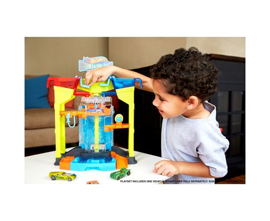 Автотрек Hot Wheels Автомойка: взрыв цветов серии "Измени цвет" (GRW37), изображение 10 Автотрек Hot Wheels Автомойка: взрыв цветов серии "Измени цвет" (GRW37), изображение 10