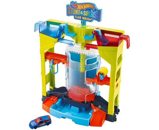 Автотрек Hot Wheels Автомойка: взрыв цветов серии "Измени цвет" (GRW37), изображение 3 Автотрек Hot Wheels Автомойка: взрыв цветов серии "Измени цвет" (GRW37), изображение 3