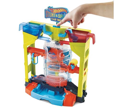 Автотрек Hot Wheels Автомойка: взрыв цветов серии "Измени цвет" (GRW37), изображение 5 Автотрек Hot Wheels Автомойка: взрыв цветов серии "Измени цвет" (GRW37), изображение 5
