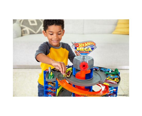 Автотрек Hot Wheels Мегагараж для машинок (GTT95), изображение 8 Автотрек Hot Wheels Мегагараж для машинок (GTT95), изображение 8