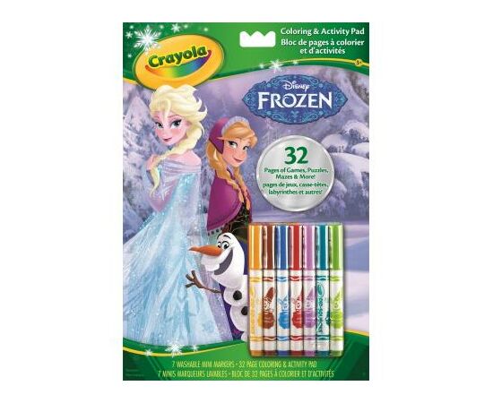 Набор для творчества Crayola Книга-раскраска с фломастерами Холодное сердце (04-5900)