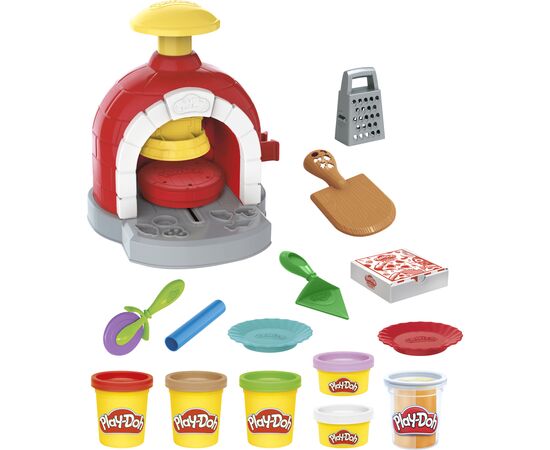 Набор для творчества Hasbro Play-Doh Печем пиццу (F4373), изображение 2 Набор для творчества Hasbro Play-Doh Печем пиццу (F4373), изображение 2