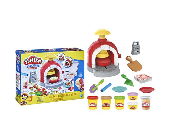 Набор для творчества Hasbro Play-Doh Печем пиццу (F4373), изображение 3 Набор для творчества Hasbro Play-Doh Печем пиццу (F4373), изображение 3