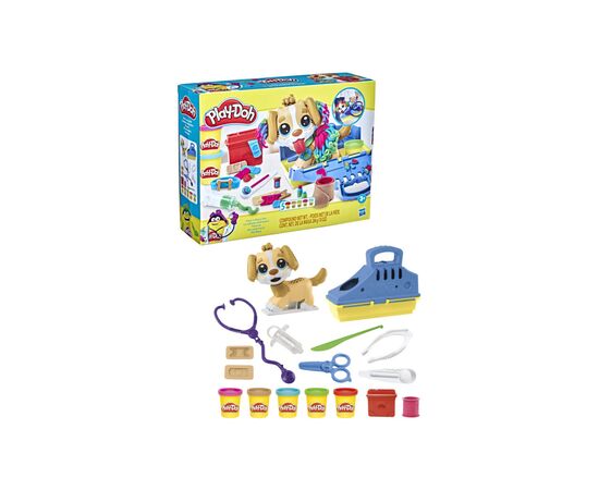 Набор для творчества Hasbro Play-Doh Прием у ветеринара с пластилином (F3639), изображение 2 Набор для творчества Hasbro Play-Doh Прием у ветеринара с пластилином (F3639), изображение 2