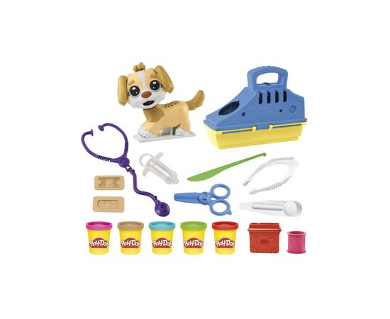 Набор для творчества Hasbro Play-Doh Прием у ветеринара с пластилином (F3639), изображение 3 Набор для творчества Hasbro Play-Doh Прием у ветеринара с пластилином (F3639), изображение 3