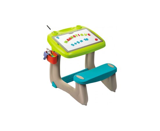 Набор для творчества Smoby Парта-доска Школьник с аксессуарами, зеленая (420103)