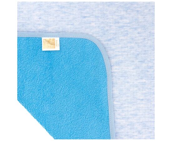 Пеленки для младенцев Еко Пупс Jersey Classic непромокаемая двухсторонняя 65 х 90 см синий (ПЕЛ-6590хбтрс), изображение 2