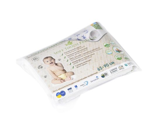 Пелюшки для малюків Еко Пупс Soft Touch Premium поглинальна та непромокальна 65 х 90 см білий (EPG07W-6590b), зображення 4 Пелюшки для малюків Еко Пупс Soft Touch Premium поглинальна та непромокальна 65 х 90 см білий (EPG07W-6590b), зображення 4