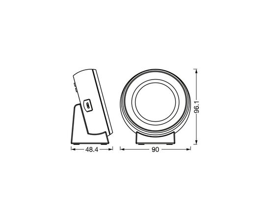 Ночник LEDVANCE NIGHTLUX CLOCK (4058075757721), изображение 3 Ночник LEDVANCE NIGHTLUX CLOCK (4058075757721), изображение 3