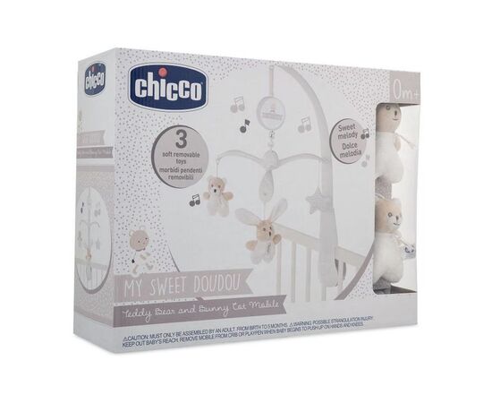 Мобіле Chicco механічний на ліжечко My Sweet Doudou (09714.00), зображення 4 Мобіле Chicco механічний на ліжечко My Sweet Doudou (09714.00), зображення 4