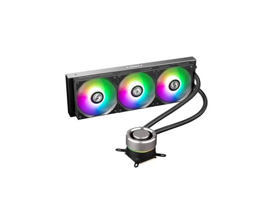Система водного охлаждения Lian Li Galahad AIO 360 Black Liquid Cooler with RGB (G89.GA360B.01), изображение 2 Система водного охлаждения Lian Li Galahad AIO 360 Black Liquid Cooler with RGB (G89.GA360B.01), изображение 2