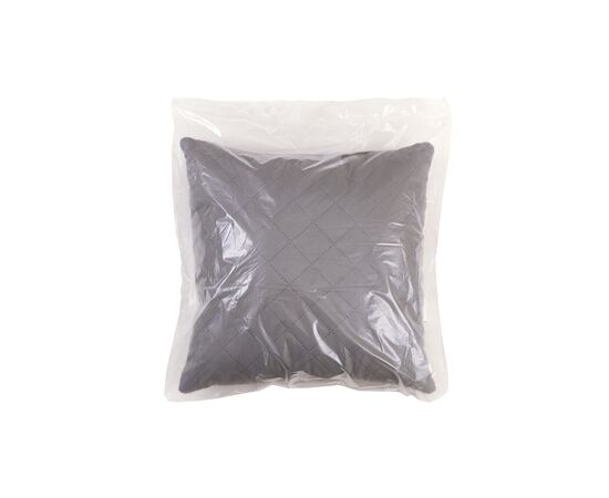 Подушка Руно декоративная Graphite ромб серая 40х40 см (311.52_graphite ромб), изображение 2 Подушка Руно декоративная Graphite ромб серая 40х40 см (311.52_graphite ромб), изображение 2
