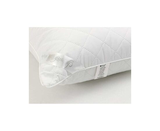 Подушка Руно Силиконовая Spanish Style 40х80 см с сатиновой бежевой наволочкой (307Spanish style_beige), изображение 2 Подушка Руно Силиконовая Spanish Style 40х80 см с сатиновой бежевой наволочкой (307Spanish style_beige), изображение 2