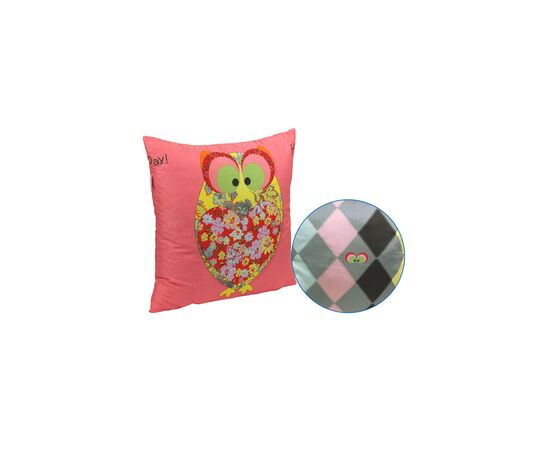 Подушка Руно декоративна "Owl Red" 50х50 см (306_Owl Red)