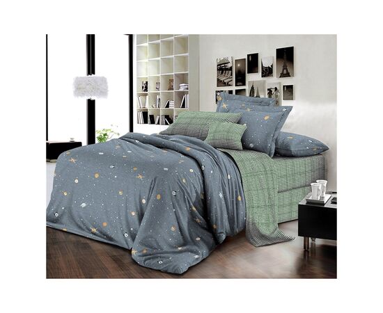 Постельное белье MirSon Бязь Premium 17-0429 Space Семейный (2 x 160x220) (2200002949378)