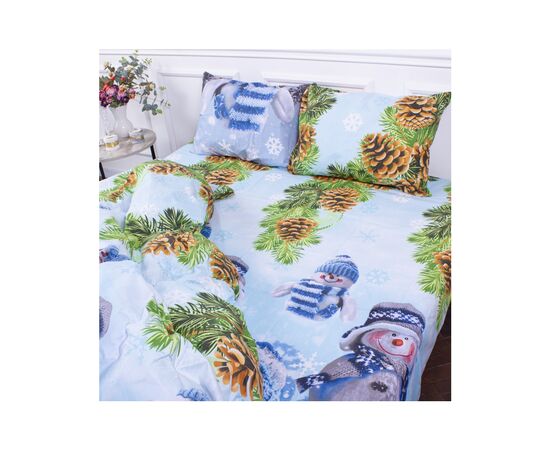 Простынь MirSon Ranforce Elite Бязь Snowman 180x220 см (2200005568088)