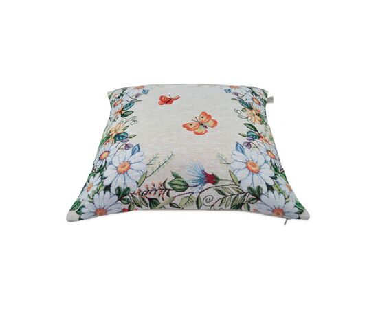 Наволочка Прованс декоративная гобеленовая Alicia 45х45 Бабочки и цветы (4823093430815), изображение 2 Наволочка Прованс декоративная гобеленовая Alicia 45х45 Бабочки и цветы (4823093430815), изображение 2