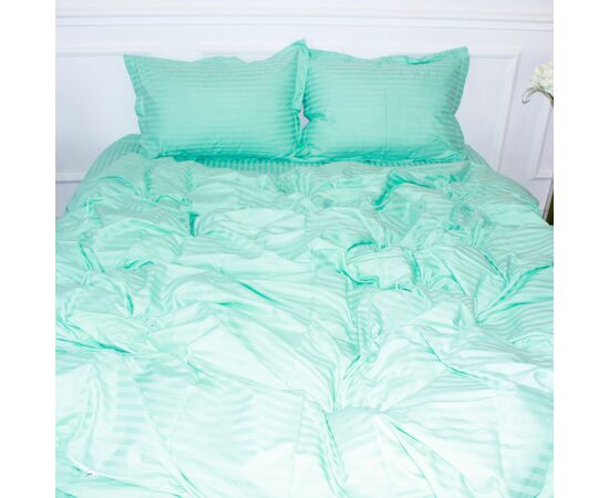 Пододеяльник MirSon Satin Stripe 30-0014 Mint 160х220 см (2200005252963)