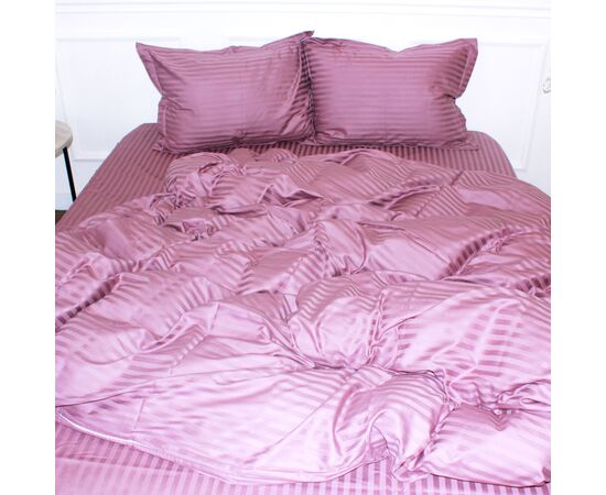 Пододеяльник MirSon Satin Stripe 30-0008 Smoky Pink 175х210 см (2200005250440)