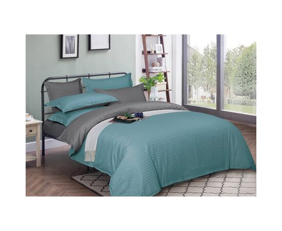 Пододеяльник MirSon Satin Stripe 30-0015 + 30-0011 Skylly 175х210 см (2200005261231)