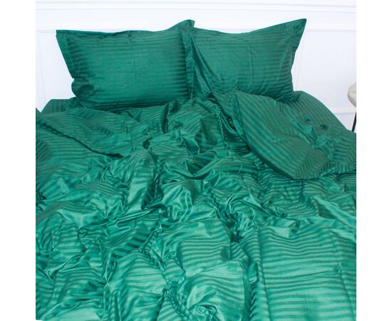 Пододеяльник MirSon Satin Stripe 30-0017 Green 175х210 см (2200005254233)